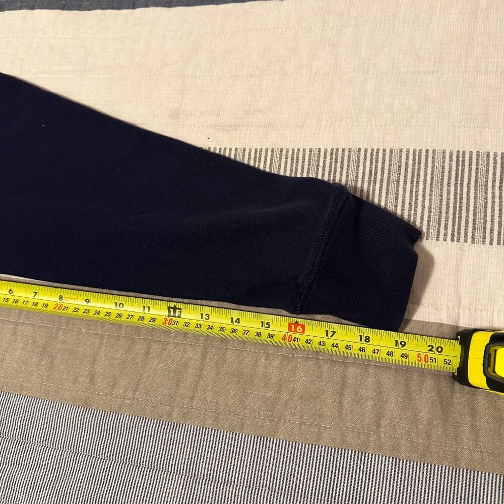 Nautica Turtleneck Sweater Mens Large Blue Two Tone Long Sleeve Polyester Fleece - Picture 5 of 8